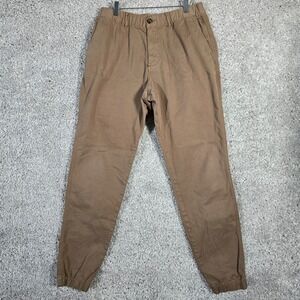 Bear Bottom Men Tapered Jogger Pants LT Brown Lounge Casual Minimal Travel READ‎